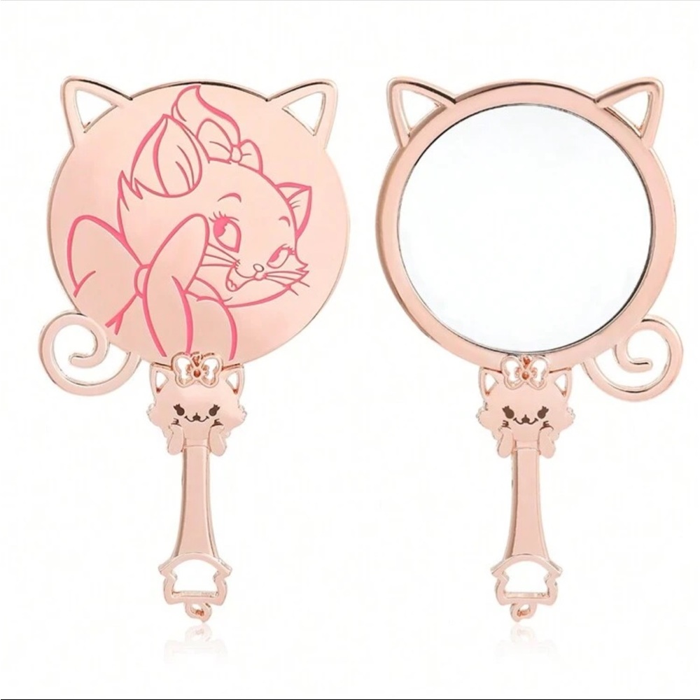Disneyβs The Aristocats Marie Hand Mirror, Rose Gold Cat Portable Mirror